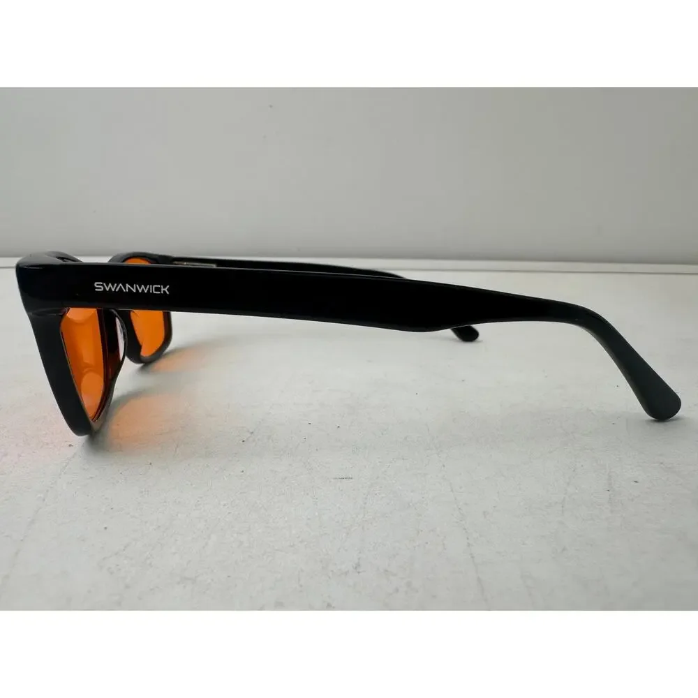 Swanwick Classic Night Swannies Blue Light Blocking Sunglasses W/ Black Frames